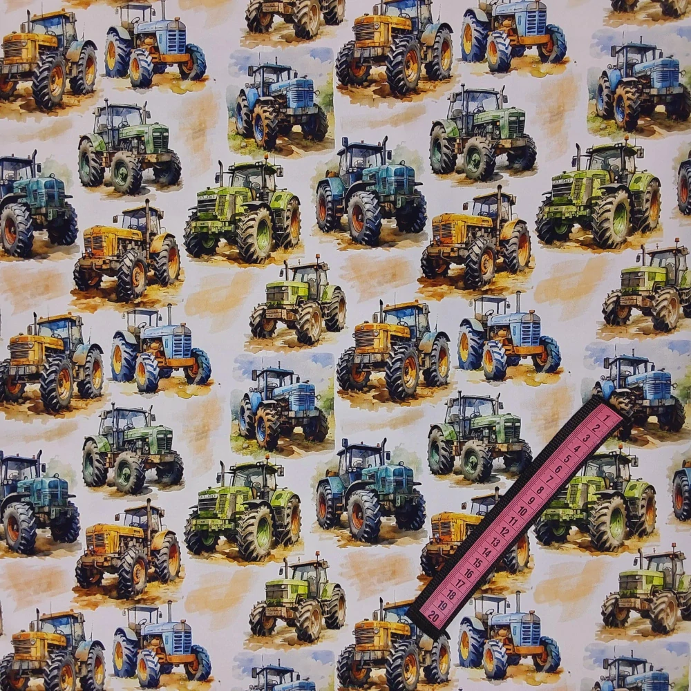 Teplákovina Traktor na bílé