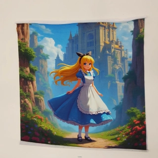 Teplákovina panel Alenka v říši divů